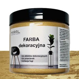 Farba metaliczna dekoracyjna 200 ml kolor : ZŁOTY