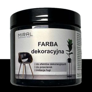 Farba specjalistyczna dekoracyjna 200 ml kolor : CZARNY
