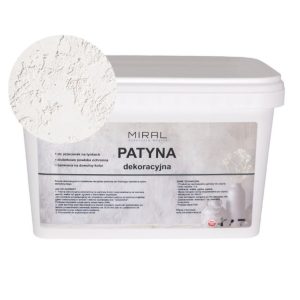 Patyna dekoracyjna barwiona kolor CIEPŁY BIAŁY.