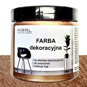 Farba metaliczna dekoracyjna 200 ml kolor: MIEDZIANY